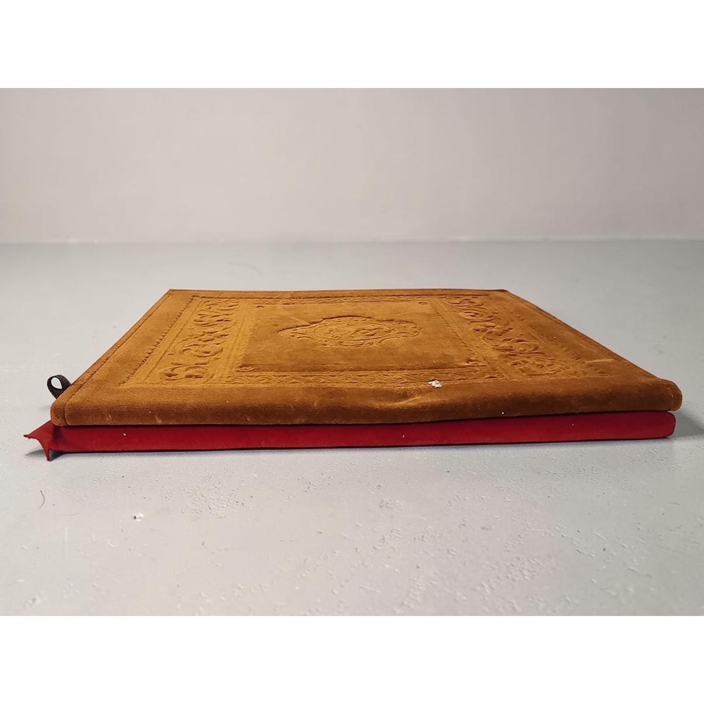 Velvet Notepad Covers with Ribbon Closure | Set of 2 | 6" x 10" Vintage